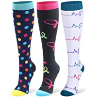 Los mejores  - DRESHOW Calcetines de Compresión para Hombres y Mujeres 3-7 Pares 15-20 mmHg es el Mejor para Running- Correr…